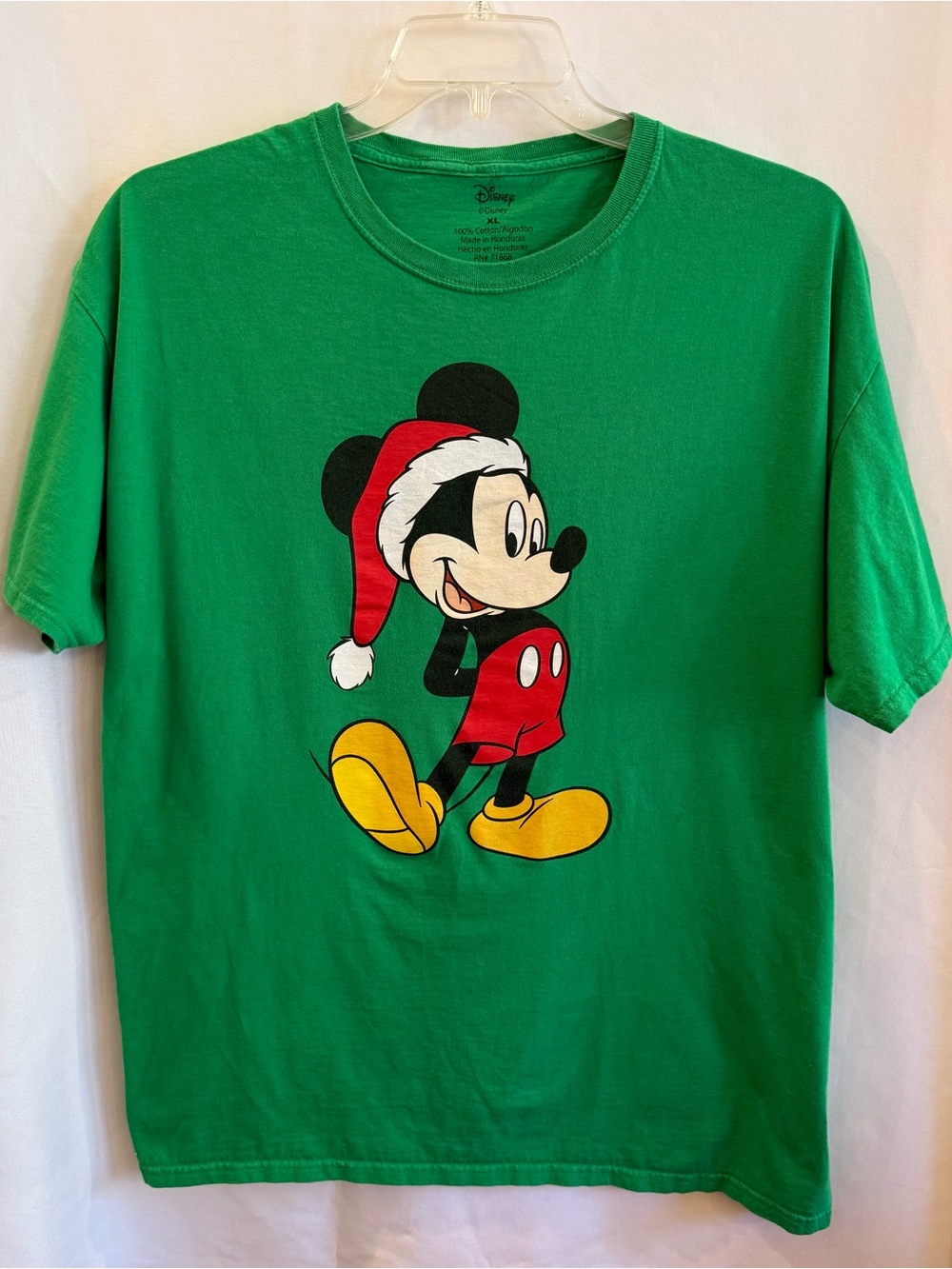Disney Green Mickey Mouse Holiday Tee